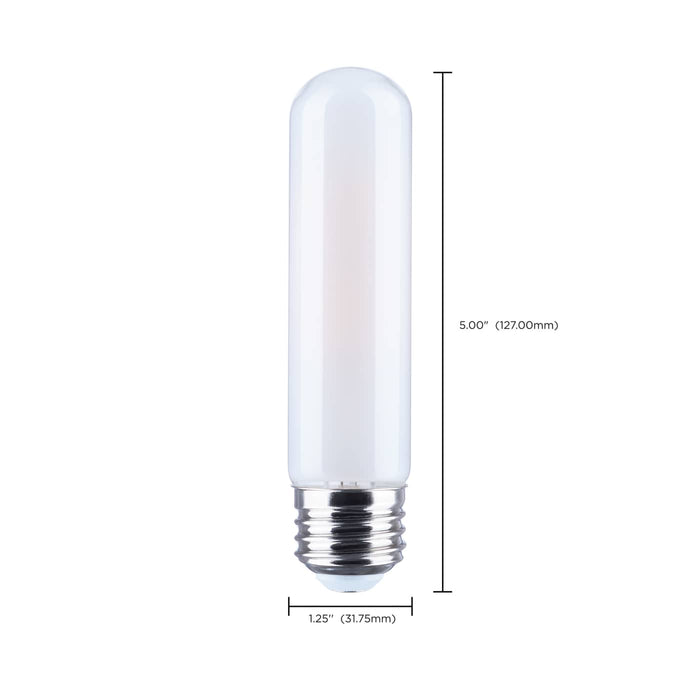 SATCO/NUVO 8W LED T10 Medium E26 Base 720Lm 2700K 90 CRI 120V Frost Finish (S21352R1)