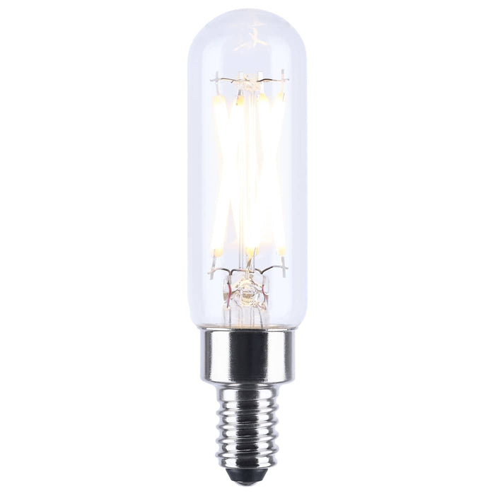 SATCO/NUVO 4W LED T6 Candelabra E12 Base 4000K 400Lm 90 CRI Dimmable 120V (S21382)