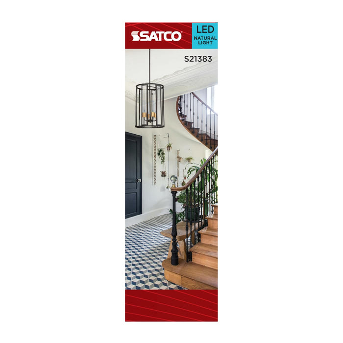 SATCO/NUVO 4W LED T6 Candelabra E12 Base 5000K 400Lm 90 CRI Dimmable 120V (S21383)