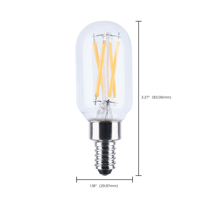 SATCO/NUVO 5W LED T9 Candelabra E12 Base 3000K 550Lm 90 CRI Dimmable 120V (S21385)
