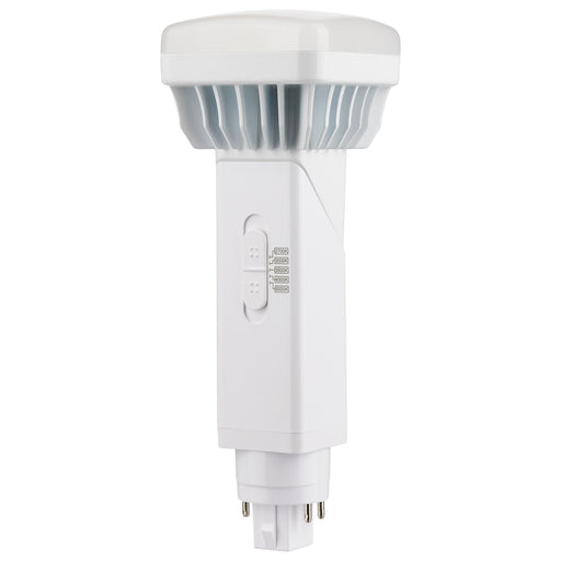 SATCO/NUVO 9W PL 4-Pin LED 1100Lm G24Q Base CCT Selectable 2700K/3000K/3500K/4000K/5000K White Finish 120-277V (S21410)