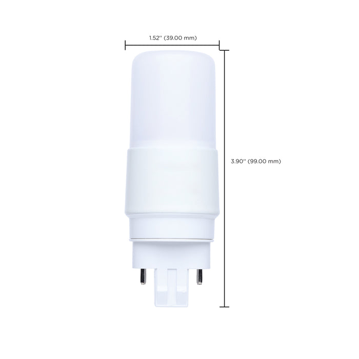 SATCO/NUVO 5W PL LED G24d Base Frost Finish Type A/B Dual Ballast 3500K 120-277V (S21432)