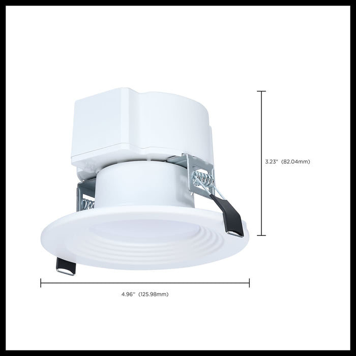 SATCO/NUVO 4 Inch Round LED Commercial Downlight Wattage/CCT Selectable 13.5W/12W/10.7W 2700K/3000K/3500K/4000K/5000K 120-347V Dimmable White (S21600)