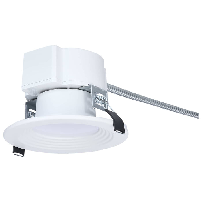 SATCO/NUVO 4 Inch Round LED Commercial Downlight Wattage/CCT Selectable 13.5W/12W/10.7W 2700K/3000K/3500K/4000K/5000K 120-347V Dimmable White (S21600)