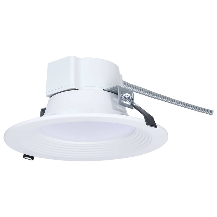 SATCO/NUVO 6 Inch Round LED Commercial Downlight Wattage/CCT Selectable 18.5W/15.7W/13.2W 2700K/3000K/3500K/4000K/5000K 120-347V Dimmable White (S21601)