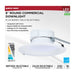 SATCO/NUVO 8 Inch Round LED Commercial Downlight Wattage/CCT Selectable 25.5W/22.5W/17.2W 2700K/3000K/3500K/4000K/5000K 120-347V Dimmable White (S21602)