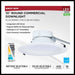 SATCO/NUVO 10 Inch Round LED Commercial Downlight Wattage/CCT Selectable 35W/29W/24W 2700K/3000K/3500K/4000K/5000K 120-277V Dimmable White (S21603)