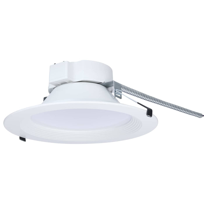 SATCO/NUVO 10 Inch Round LED Commercial Downlight Wattage/CCT Selectable 35W/29W/24W 2700K/3000K/3500K/4000K/5000K 120-277V Dimmable White (S21603)