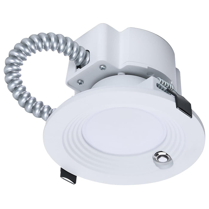 SATCO/NUVO 4 Inch Round LED Downlight Wattage/CCT Selectable 14.6W/13.6W/12.4W 2700K/3000K/3500K/4000K/5000K 120-347V  White Emergency Battery Backup (S21604)