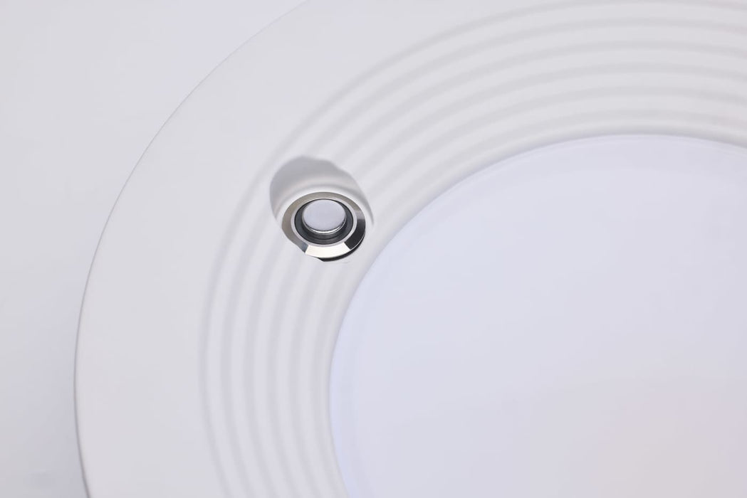SATCO/NUVO 4 Inch Round LED Downlight Wattage/CCT Selectable 14.6W/13.6W/12.4W 2700K/3000K/3500K/4000K/5000K 120-347V  White Emergency Battery Backup (S21604)