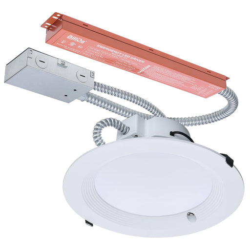 SATCO/NUVO 10 Inch Round LED Downlight Wattage/CCT Selectable 38W/31W/26W 2700K/3000K/3500K/4000K/5000K 120-277V Dimmable White Emergency Battery Backup (S21607)
