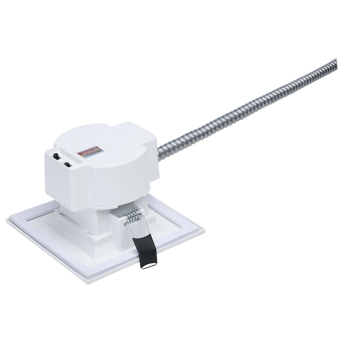 SATCO/NUVO 4 Inch Square LED Commercial Downlight Wattage/CCT Selectable 13.5W/12W/10.7W 2700K/3000K/3500K/4000K/5000K 120-347V Dimmable White (S21608)