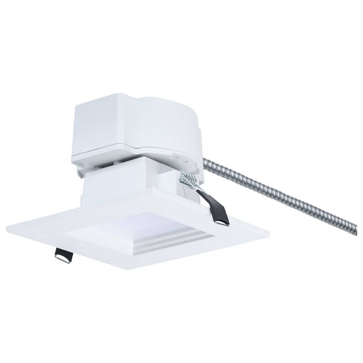 SATCO/NUVO 4 Inch Square LED Commercial Downlight Wattage/CCT Selectable 13.5W/12W/10.7W 2700K/3000K/3500K/4000K/5000K 120-347V Dimmable White (S21608)