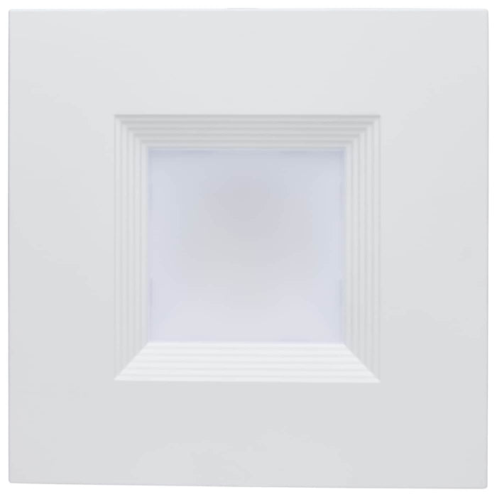SATCO/NUVO 6 Inch Square LED Downlight Wattage/CCT Selectable 18.5W/15.7W/13.2W 2700K/3000K/3500K/4000K/5000K 120-347V Dimmable 90 CRI White (S21609)