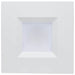 SATCO/NUVO 6 Inch Square LED Downlight Wattage/CCT Selectable 18.5W/15.7W/13.2W 2700K/3000K/3500K/4000K/5000K 120-347V Dimmable 90 CRI White (S21609)