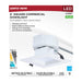 SATCO/NUVO 6 Inch Square LED Downlight Wattage/CCT Selectable 18.5W/15.7W/13.2W 2700K/3000K/3500K/4000K/5000K 120-347V Dimmable 90 CRI White (S21609)