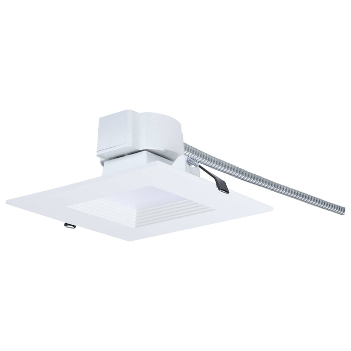 SATCO/NUVO 6 Inch Square LED Downlight Wattage/CCT Selectable 18.5W/15.7W/13.2W 2700K/3000K/3500K/4000K/5000K 120-347V Dimmable 90 CRI White (S21609)