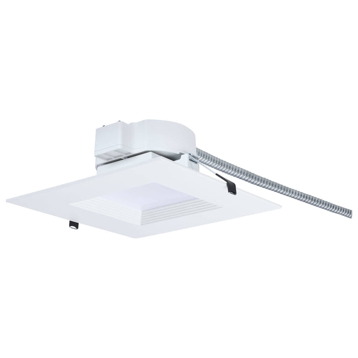 SATCO/NUVO 8 Inch Square LED Downlight Wattage/CCT Selectable 25.5W/22.5W/17.2W 2700K/3000K/3500K/4000K/5000K 120-347V Dimmable 90 CRI White (S21610)