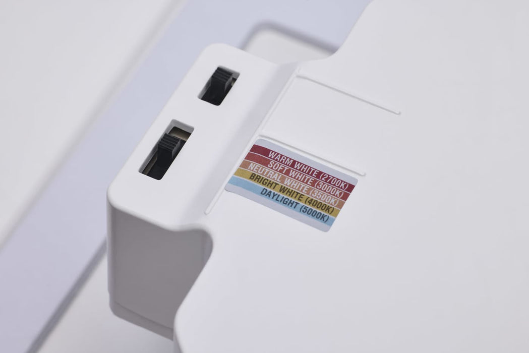 SATCO/NUVO 6 Inch Square LED Downlight Wattage/CCT Selectable 20.5W/18.2W/16.3W 2700K/3000K/3500K/4000K/5000K 120-347V  White Emergency Battery Backup (S21613)