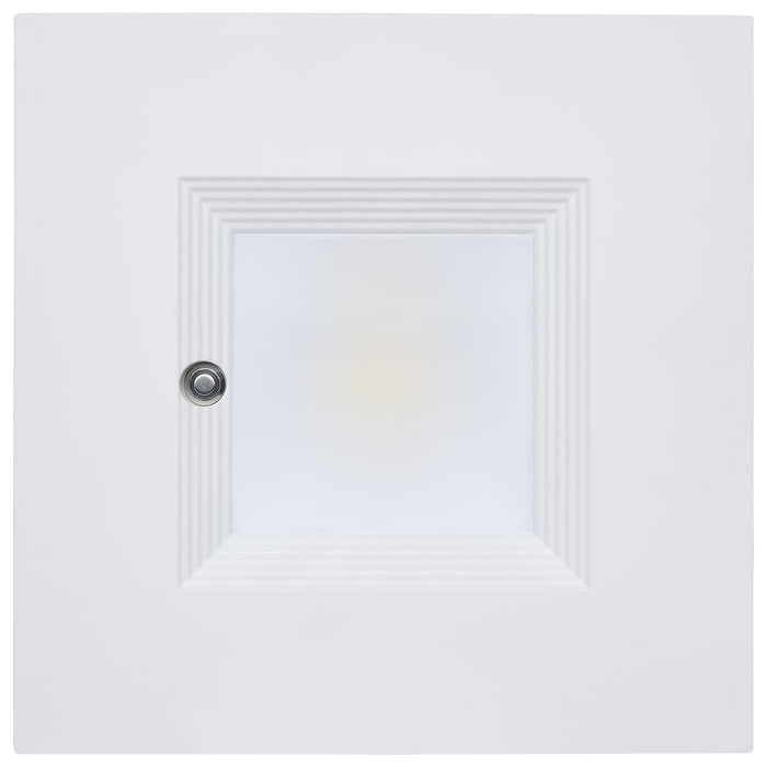 SATCO/NUVO 8 Inch Square LED Downlight Wattage/CCT Selectable 28W/25W/20W 2700K/3000K/3500K/4000K/5000K 120-347V Dimmable White Emergency Battery Backup (S21614)