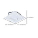 SATCO/NUVO 8 Inch Square LED Downlight Wattage/CCT Selectable 28W/25W/20W 2700K/3000K/3500K/4000K/5000K 120-347V Dimmable White Emergency Battery Backup (S21614)