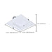 SATCO/NUVO 10 Inch Square LED Downlight Wattage/CCT Selectable 38W/31W/26W 2700K/3000K/3500K/4000K/5000K 120-277V  White Emergency Battery Backup (S21615)