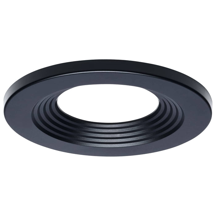 SATCO/NUVO 4 Inch Round Commercial Downlight Trim Black Compatible with S21600 (S21650)