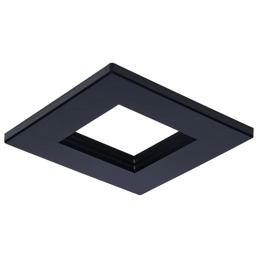 SATCO/NUVO 4 Inch Square Commercial Downlight Trim Black Compatible with S21608 (S21662)