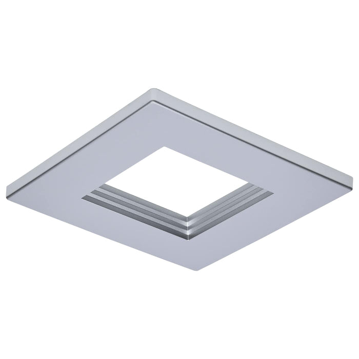 SATCO/NUVO 4 Inch Square Commercial Downlight Trim Silver Compatible with S21608 (S21664)