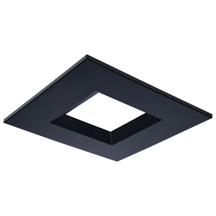 SATCO/NUVO 8 Inch Square Commercial Downlight Trim Black Compatible with S21610 (S21668)