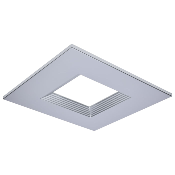 SATCO/NUVO 8 Inch Square Commercial Downlight Trim Silver Compatible with S21610 (S21670)