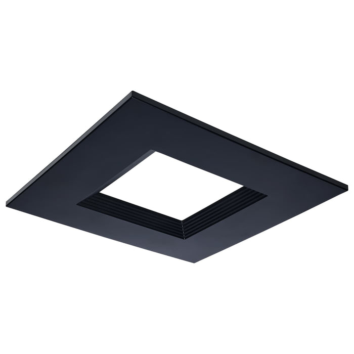SATCO/NUVO 10 Inch Square Commercial Downlight Trim Black Compatible with S21611 (S21671)