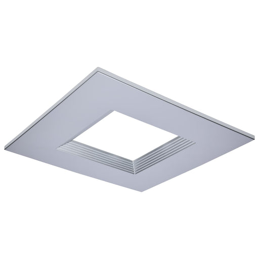 SATCO/NUVO 10 Inch Square Commercial Downlight Trim Silver Compatible with S21611 (S21673)