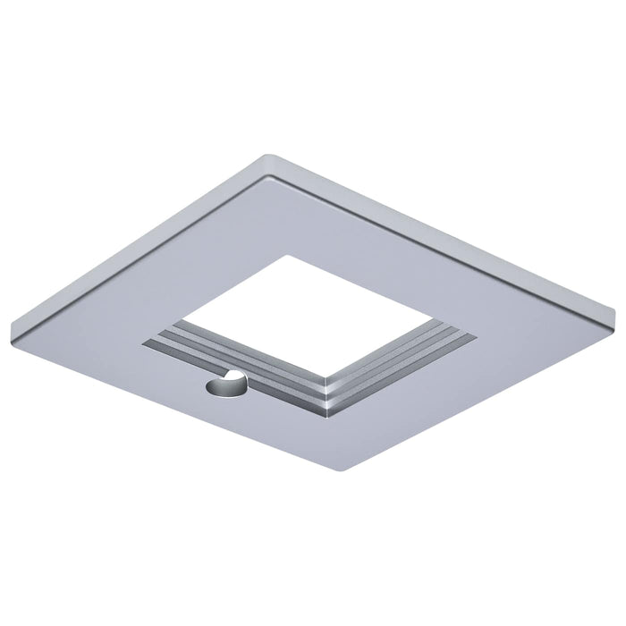 SATCO/NUVO 4 Inch Square Integrated Emergency Commercial Downlight Trim Silver Compatible with S21612 (S21688)