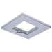 SATCO/NUVO 4 Inch Square Integrated Emergency Commercial Downlight Trim Silver Compatible with S21612 (S21688)