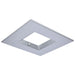 SATCO/NUVO 8 Inch Square Integrated Emergency Commercial Downlight Trim Silver Compatible with S21614 (S21694)