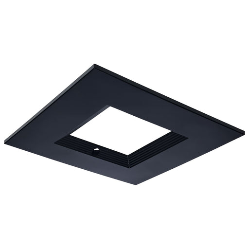 SATCO/NUVO 10 Inch Square Integrated Emergency Commercial Downlight Trim Black Compatible with S21615 (S21695)