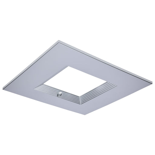 SATCO/NUVO 10 Inch Square Integrated Emergency Commercial Downlight Trim Silver Compatible with S21615 (S21697)