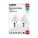 SATCO/NUVO 4.5W G16.5 LED White Candelabra Base 5000K 120V 2-Pack (S21876)
