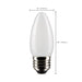 SATCO/NUVO 5.5W B11 LED White Medium Base 5000K 120V 2-Pack (S21882)