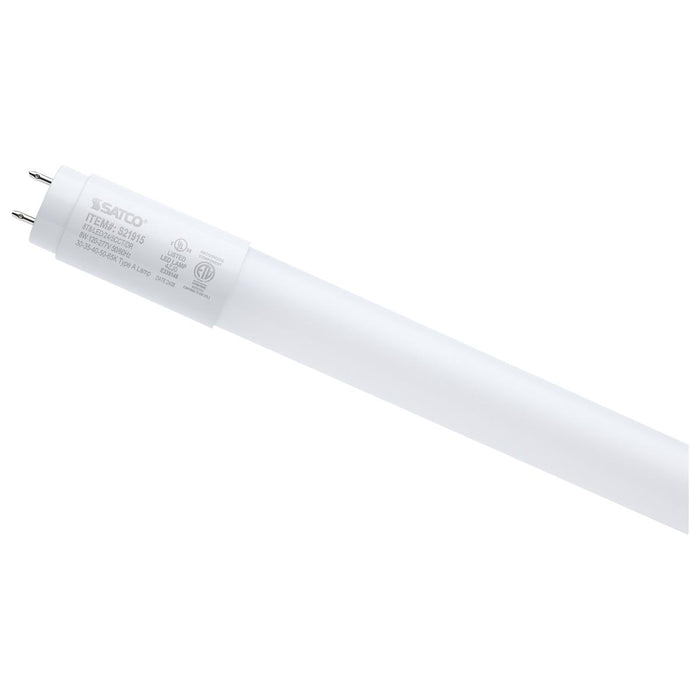 SATCO/NUVO 8W 2 Foot T8 LED G13 Base CCT Selectable 3000K/3500K/4000K/5000K/6500K Type A Frost Dimmable (S21915)