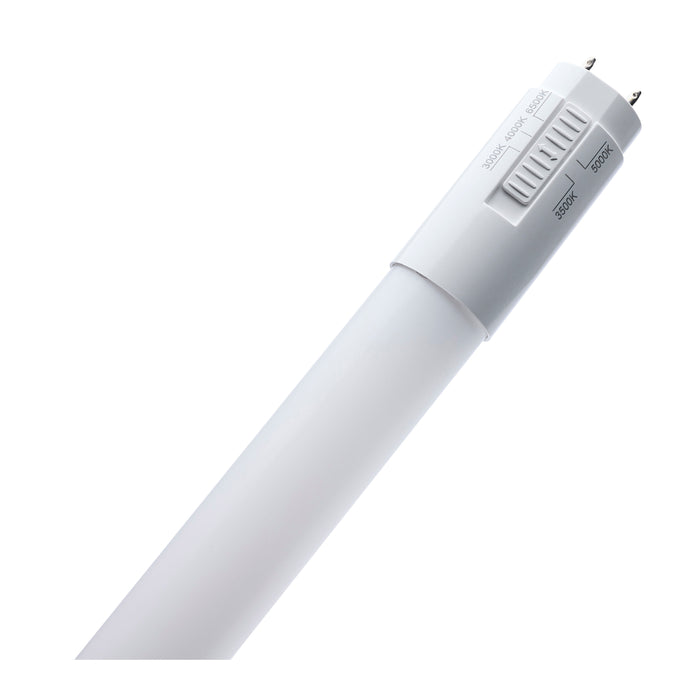 SATCO/NUVO 17W 4 Foot T8 LED G13 Base CCT Selectable 3000K/3500K/4000K/5000K/6500K Type A Frost Dimmable (S21919)