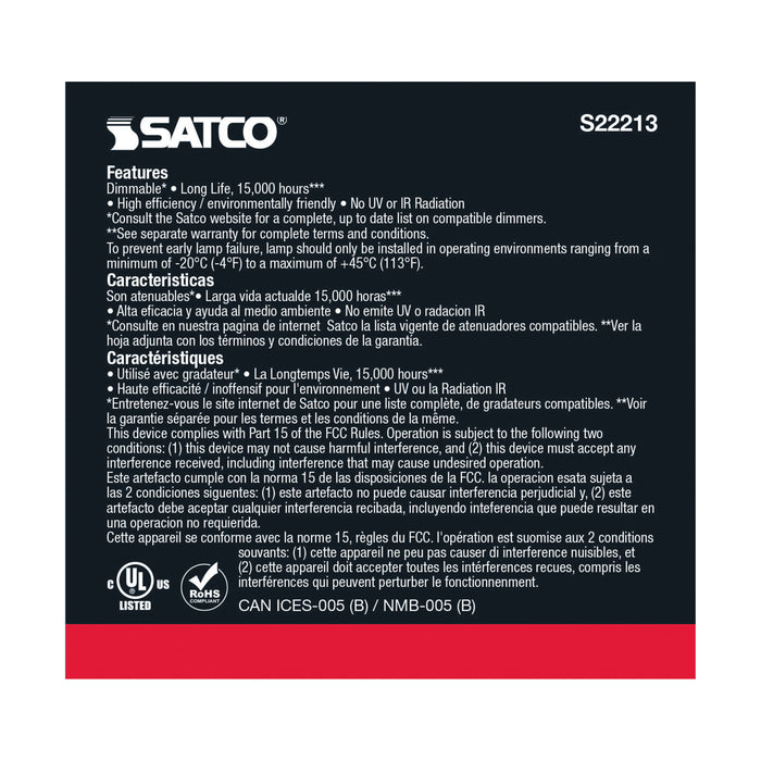 SATCO/NUVO 8.5W PAR30S LED 90 CRI 4000K 40 Degree Beam Angle Medium Base 120V (S22213)