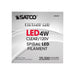 SATCO/NUVO 4PS52/LED/CL/E26/VINTAGE/120V 4W PS52 LED Vintage Style Clear 25000 Hours Medium Base 120V 2150K (S22433)