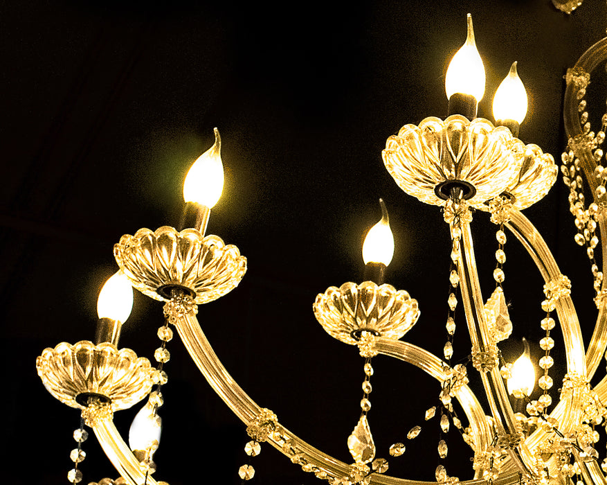 SATCO/NUVO 4W C15 LED Satin Spun Clear Medium Base 2700K 300Lm 120V (S22713)