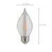 SATCO/NUVO 4W C15 LED Satin Spun Clear Medium Base 2700K 300Lm 120V (S22713)