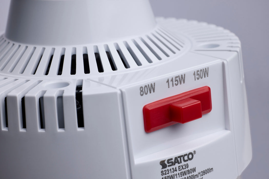 SATCO/NUVO LED Corn Cob Wattage/CCT Selectable 150W/115W/80W 3000K/4000K/5000K Mogul Extended Base 120-277V 450W HID Replacement (S23134)