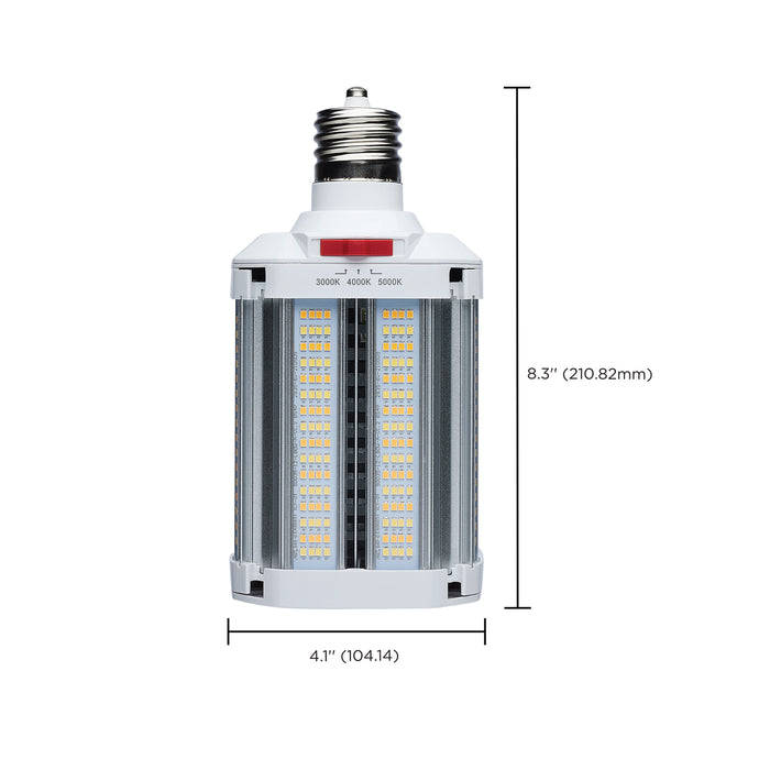 SATCO/NUVO LED Corn Cob Wattage/CCT Selectable 150W/115W/80W 3000K/4000K/5000K Mogul Extended Base 120-277V 450W HID Replacement (S23134)