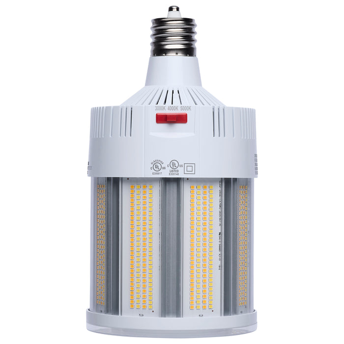 SATCO/NUVO LED Corn Cob Wattage/CCT Selectable 200W/150W/100W 3000K/4000K/5000K Mogul Extended Base 120-277V 500W HID Replacement (S23135)