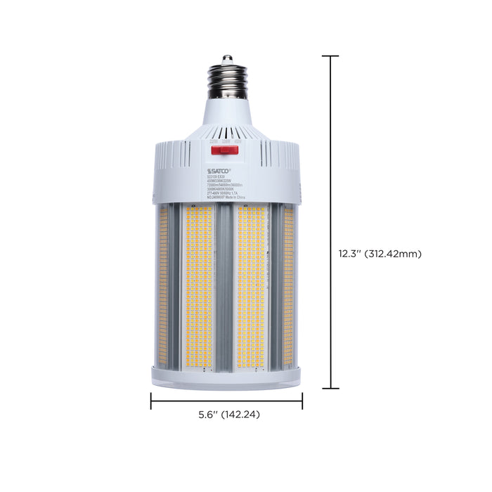 SATCO/NUVO LED Corn Cob Wattage/CCT Selectable 450W/338W/225W 3000K/4000K/5000K Mogul Extended Base 277-480V 1000W HID Replacement (S23139)